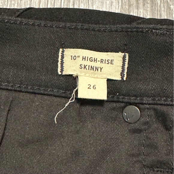 Madewell 10” High-Rise Skinny Jeans in Black Frost - Picture 11 of 12